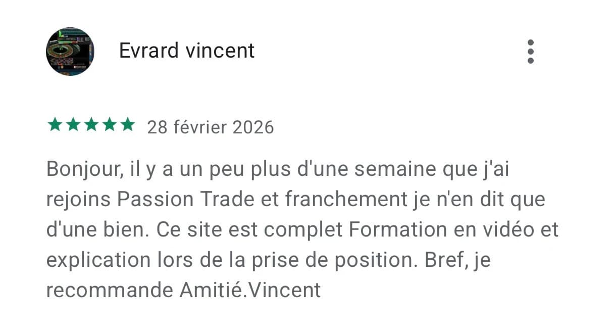 Avis Google Play 5 étoiles : « Ce site est complet » par Evrard Vincent